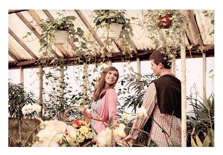 Holly + Mark Charlotte, NC Greenhouse Engagement » Charlotte NC