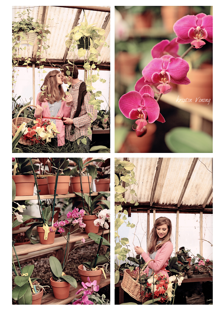 Holly + Mark Charlotte, NC Greenhouse Engagement » Charlotte NC