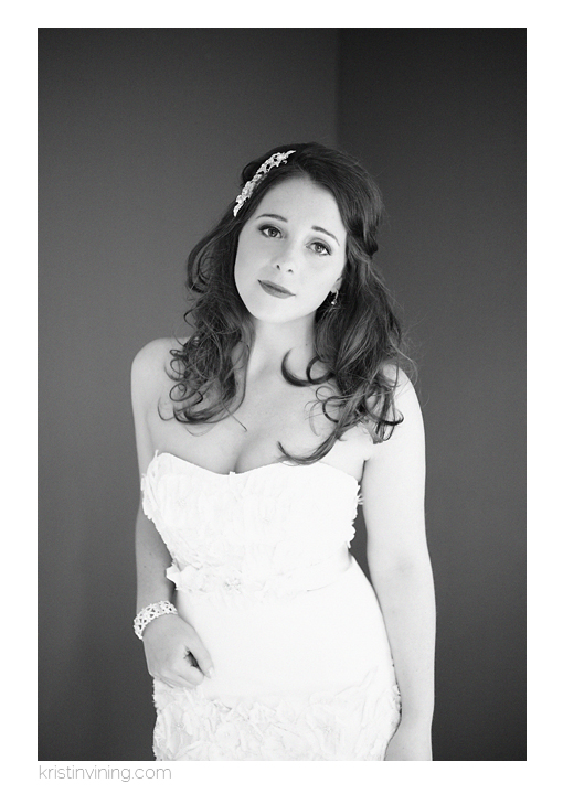 Black and White Bridal_Kristin Vining Photography3